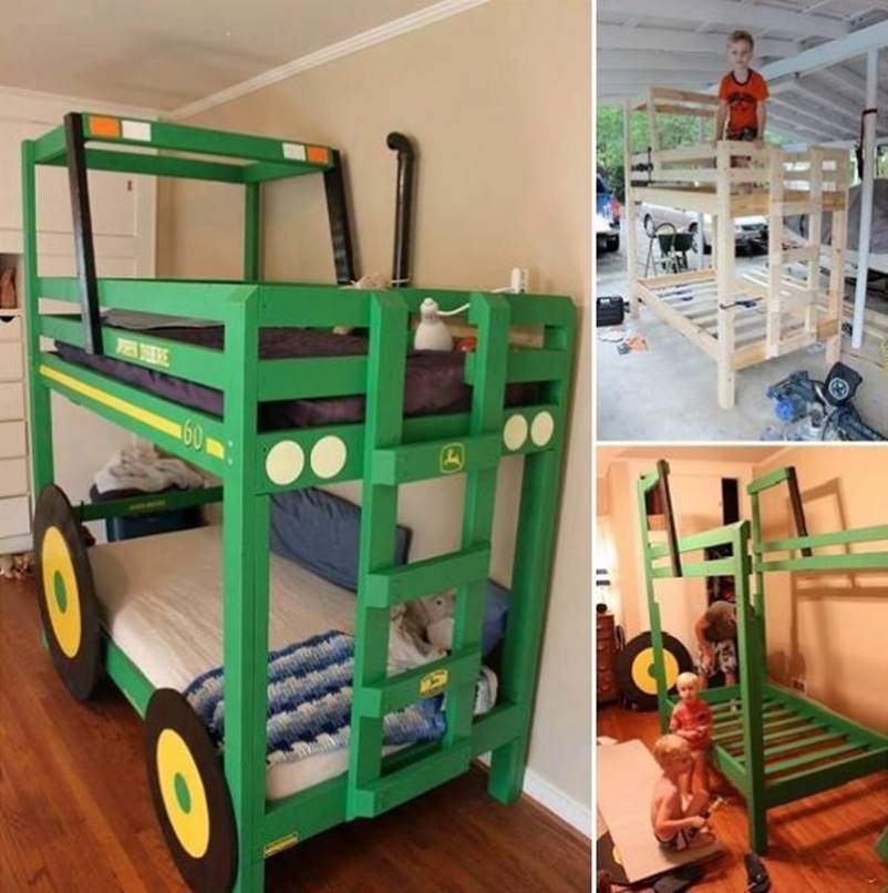 Universeel Bemiddelaar Niet meer geldig How to DIY Tractor Bunk Bed