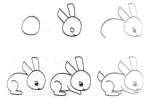 How to Draw Easy Animal Figures in Simple Steps - Bunny