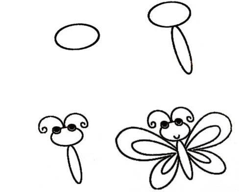 How to Draw Easy Animal Figures in Simple Steps - Butterfly