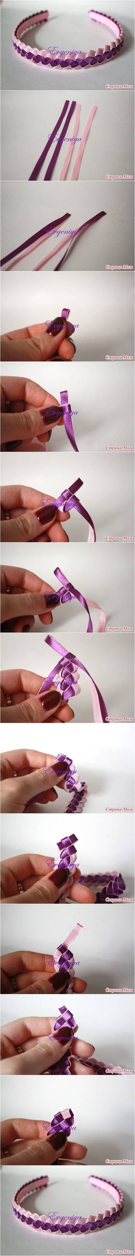 How to Weave Four Strand Braided Ribbon