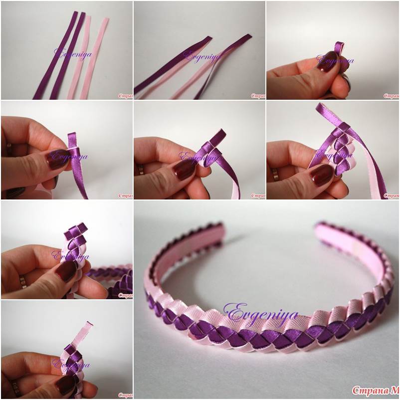 How to Weave Four Strand Ribbon Braid
