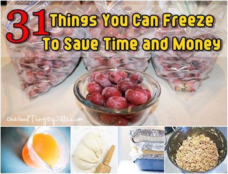 31 Things You Can Freeze To Save Time and Money