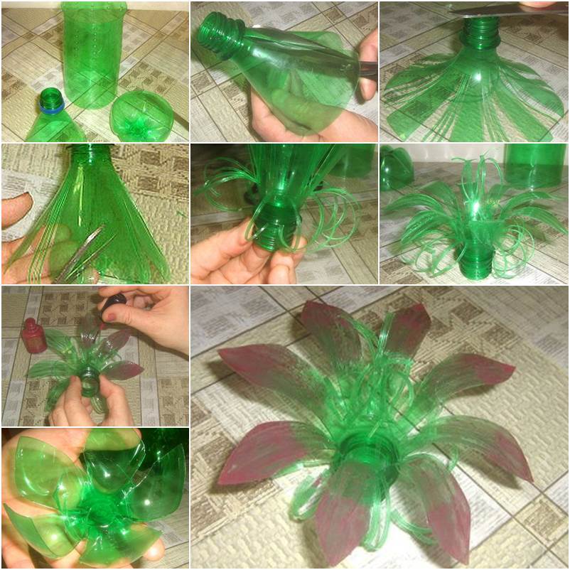 Creative DIY Plastic Bottle Flower