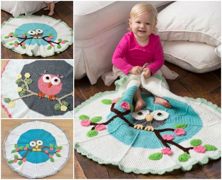 Creative Ideas - DIY Adorable Owl Crochet Baby Blanket