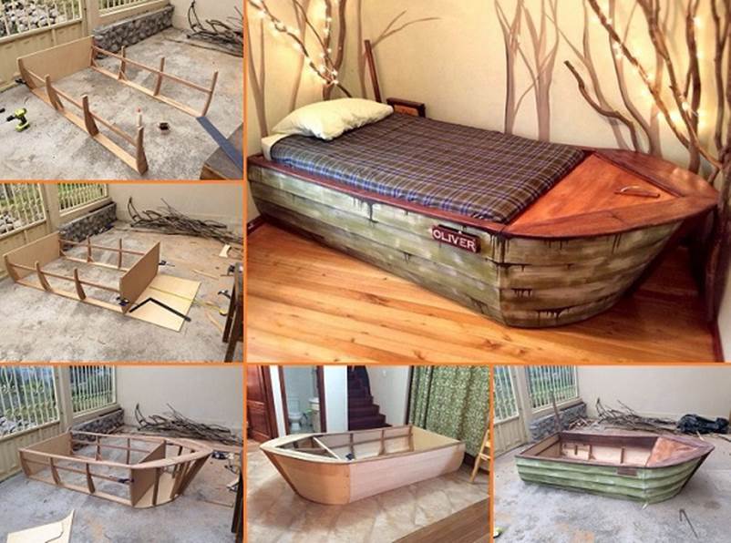 Creative Ideas - DIY Amazing Boat Bed