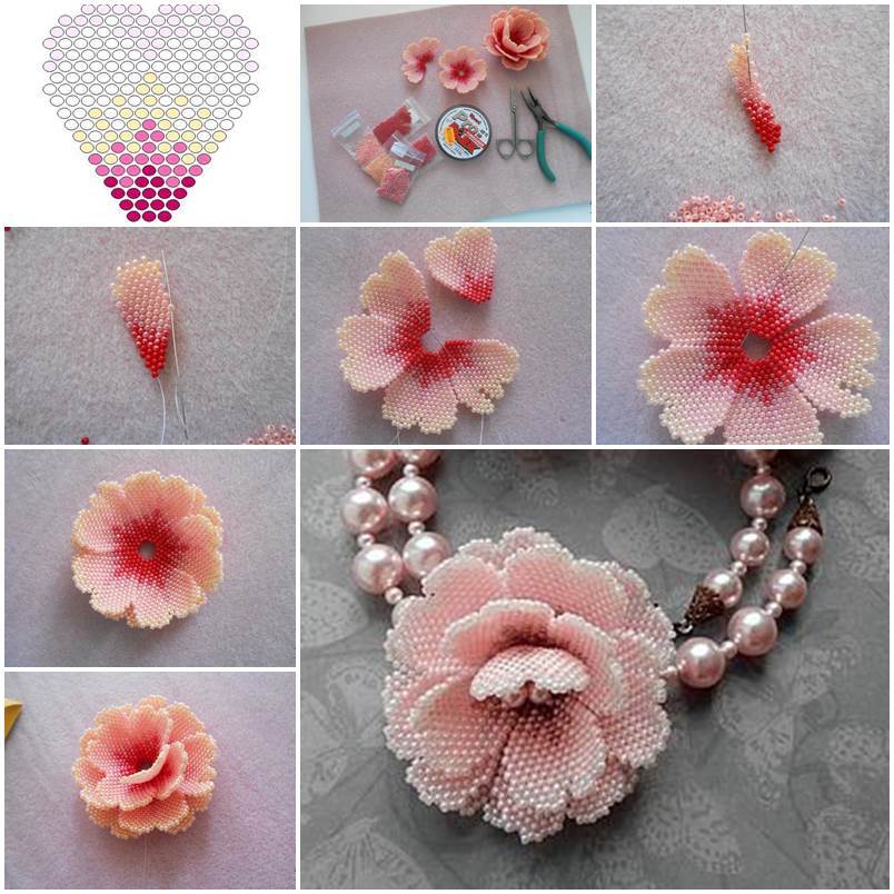 Creative Ideas - DIY Beautiful Small Beaded Flowers