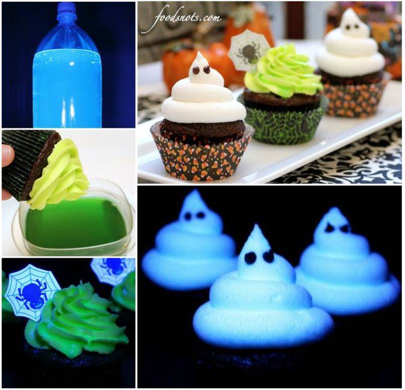 Creative Ideas - DIY Ghoulishly Glowing Cupcakes