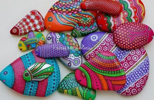 Beautiful Painted Stones and Pebbles