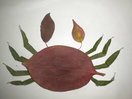 Creative Leaf Animal Art - Leaf Crab
