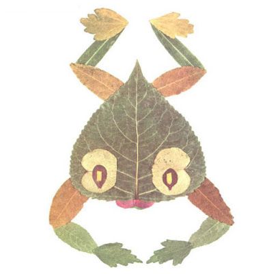 Creative Leaf Animal Art - Leaf Frog