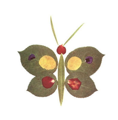 Creative Leaf Animal Art - Leaf Butterfly