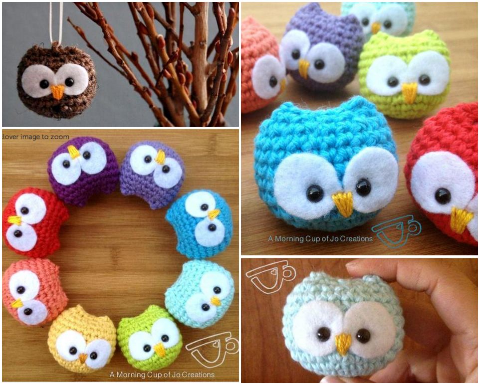 DIY Adorable Crochet Baby Owls