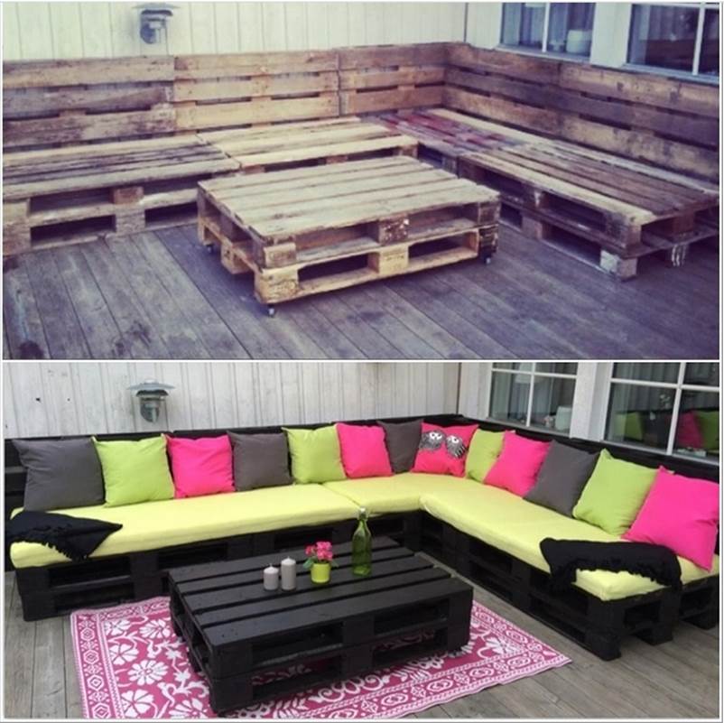 DIY Amazing Outdoor Pallet Lounge
