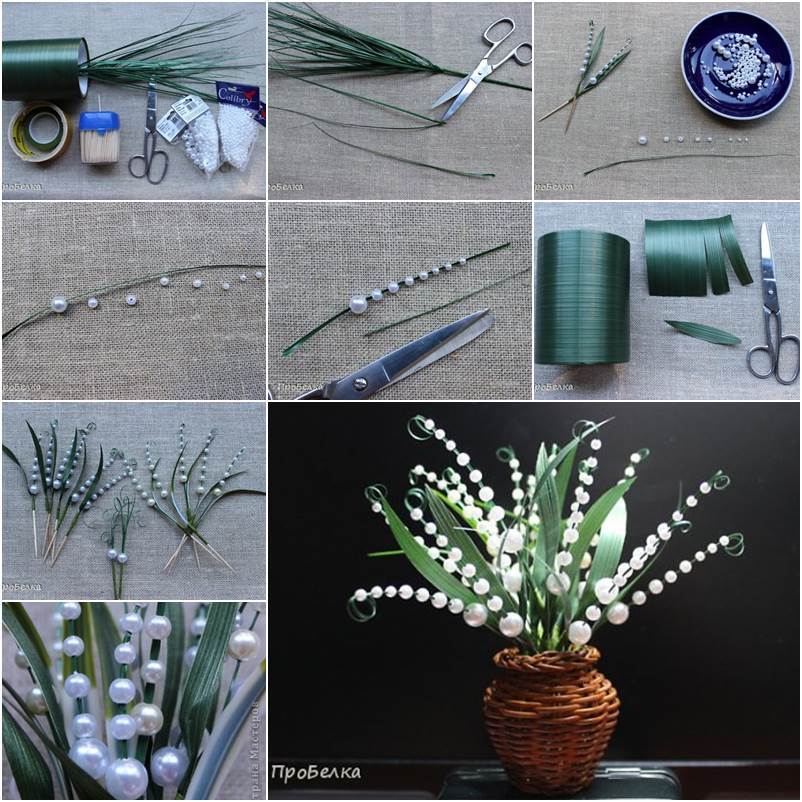 DIY Beautiful Beaded Lily of the Valley