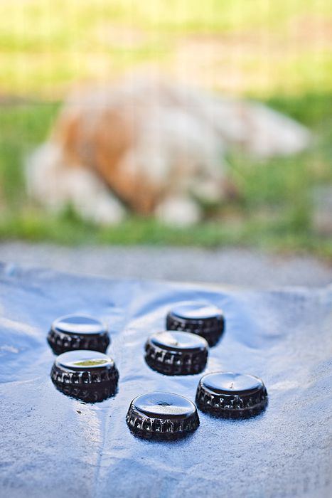 DIY Board Game with Bottle Cap Checkers 2