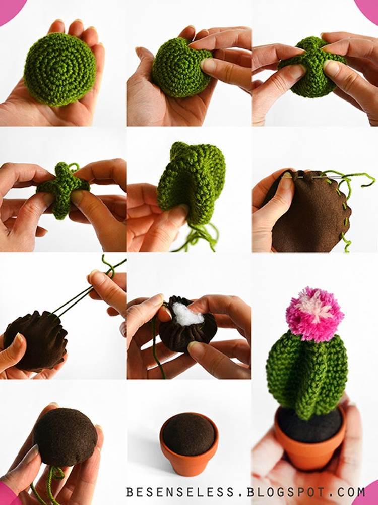 DIY Cute Crochet Cactus Amigurumi
