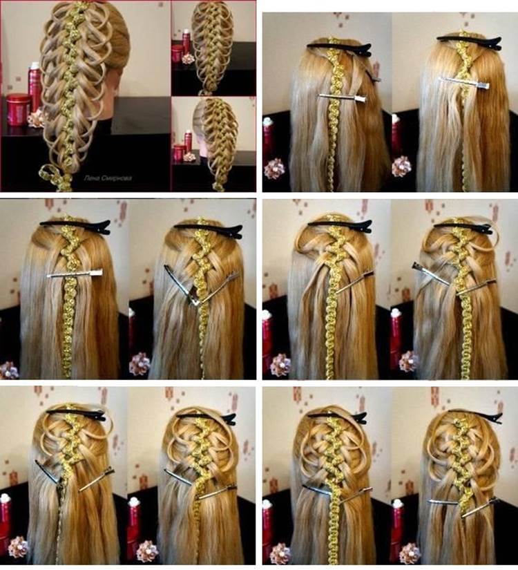 DIY Delicate Five Strand Braid Hairstyle