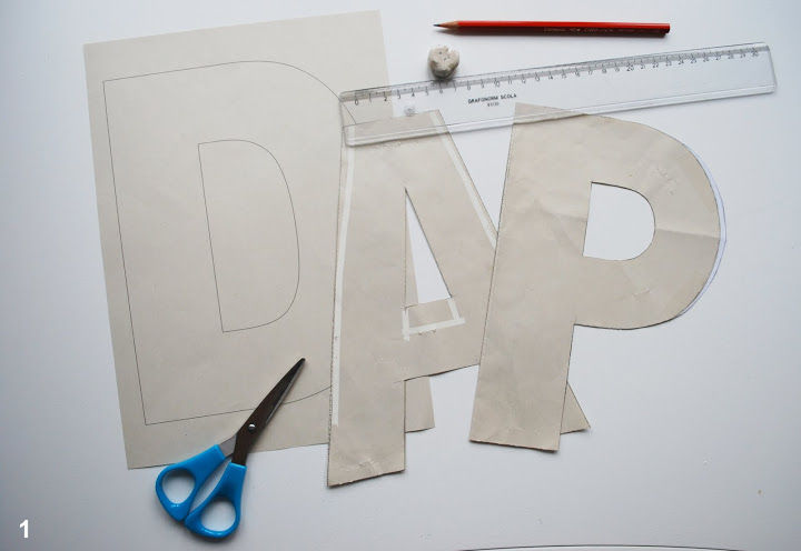 DIY Fabric Alphabet Letter Cushion 1