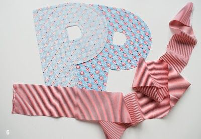 DIY Fabric Alphabet Letter Cushion 3