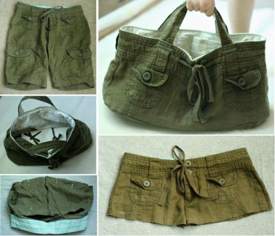 DIY Refashion Old Shorts into a Stylish Tote Bag