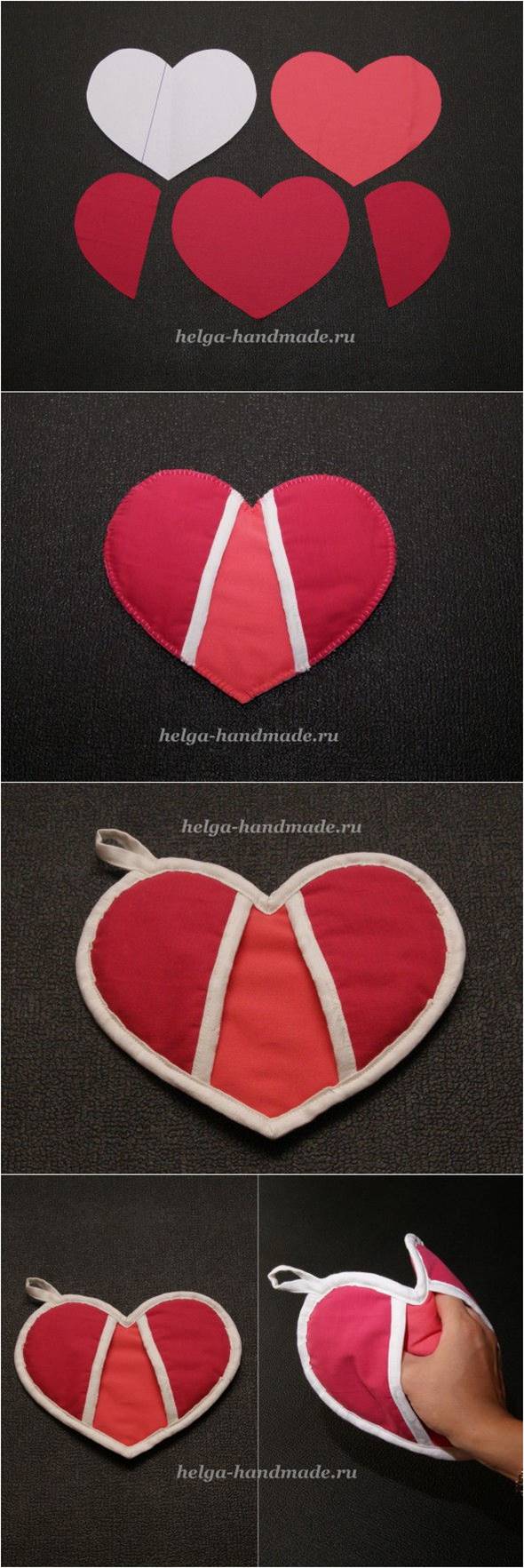 How to Make a Heart Shaped Potholder