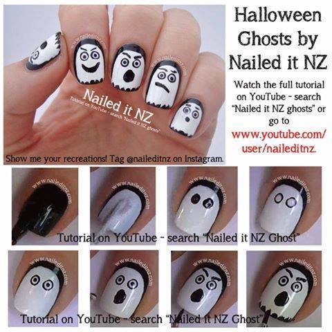 89 Spooktacular Halloween Nail Art DIY Ideas 5