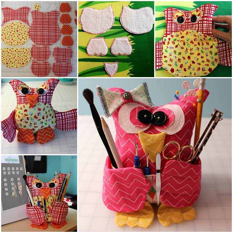  Creative  Ideas  DIY  Adorable Fabric Owl