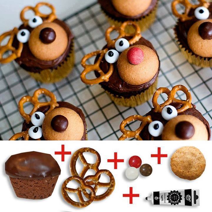 Creative Ideas - DIY Adorable Reindeer Cupcakes