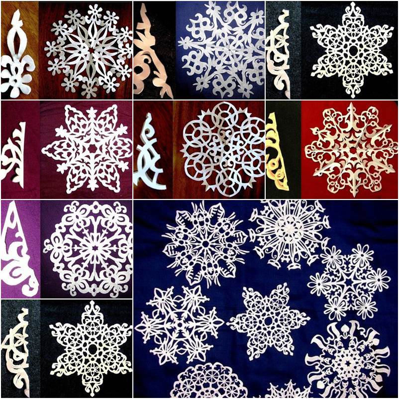 paper snowflake patterns intricate