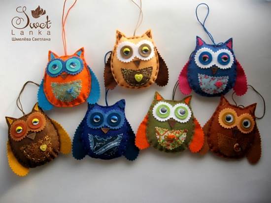 Creative Ideas - DIY Cute Felted Owls 10