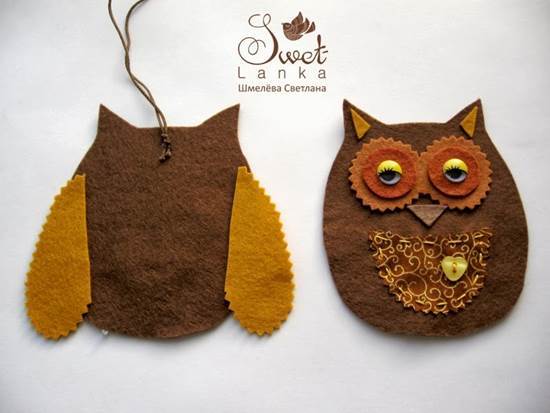 Creative Ideas - DIY Cute Felted Owls 5