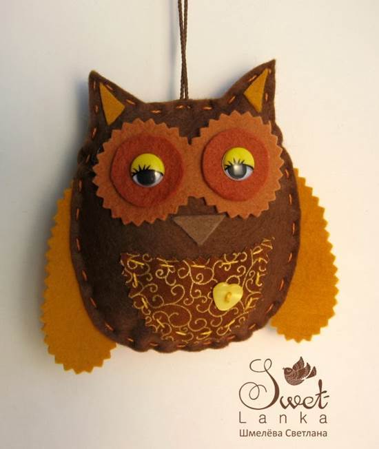 Creative Ideas - DIY Cute Felted Owls 8