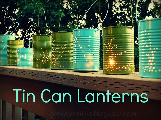 Creative Ideas - DIY Cute Tin Can Lanterns