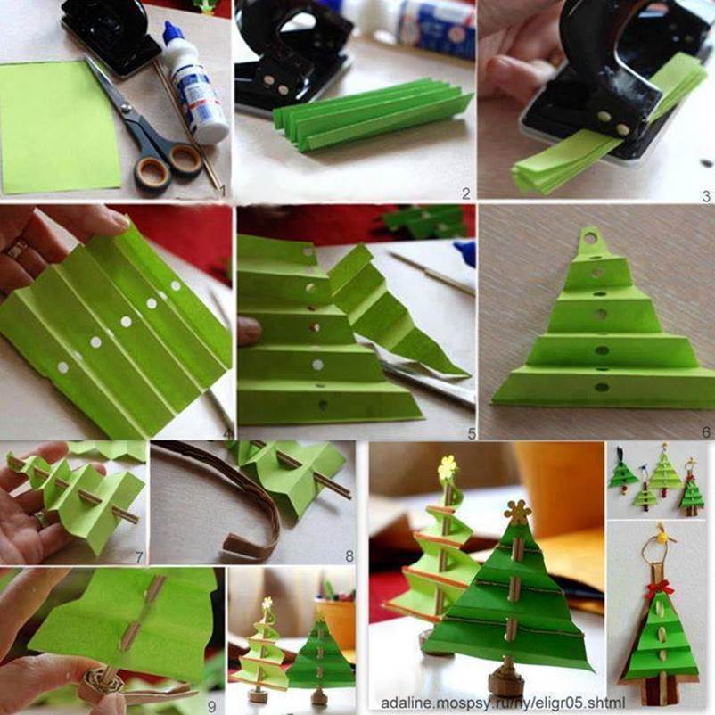 Creative Ideas - DIY Easy Folded Paper Christmas Tree