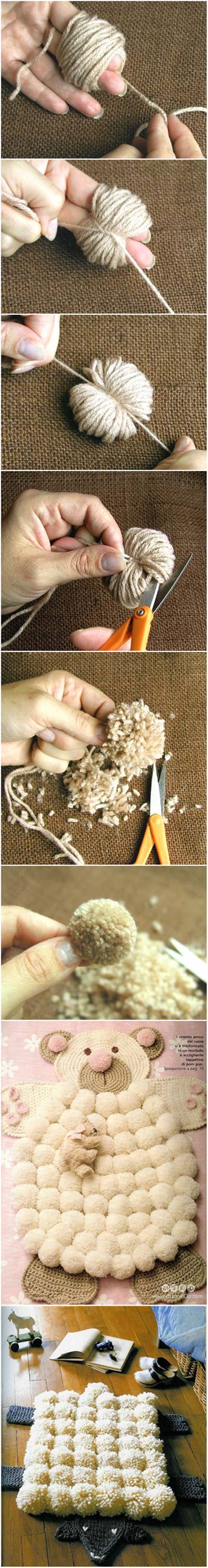 Creative Ideas - DIY Easy Pompoms with Your Own Fingers