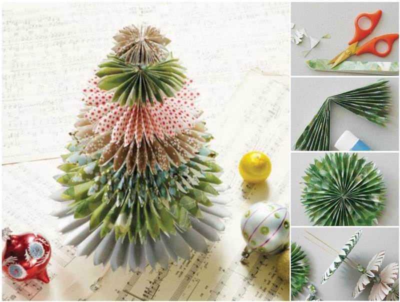 Creative Ideas - DIY Festive Paper Christmas Tree