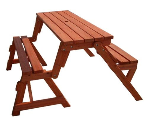 Creative Ideas - DIY Folding Bench and Picnic Table Combo