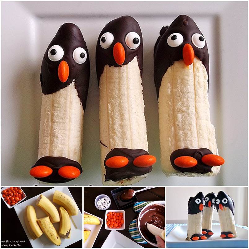 Creative Ideas - DIY Frozen Banana Penguin Snack