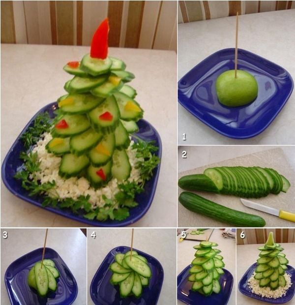Creative Ideas - DIY Fruit and Vegetable Christmas Tree 2
