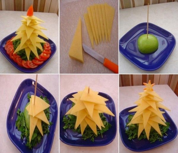 Creative Ideas - DIY Fruit and Vegetable Christmas Tree 3
