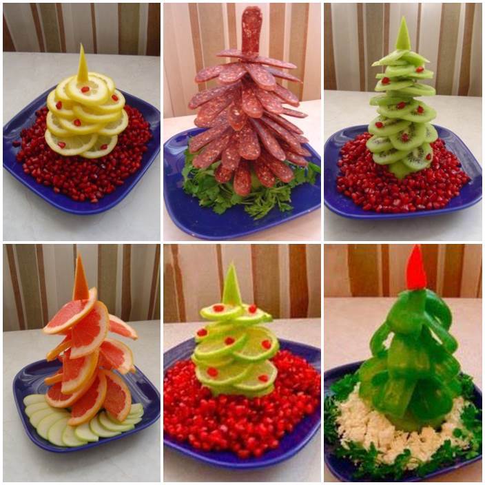Creative Ideas - DIY Fruit and Vegetable Christmas Tree 5