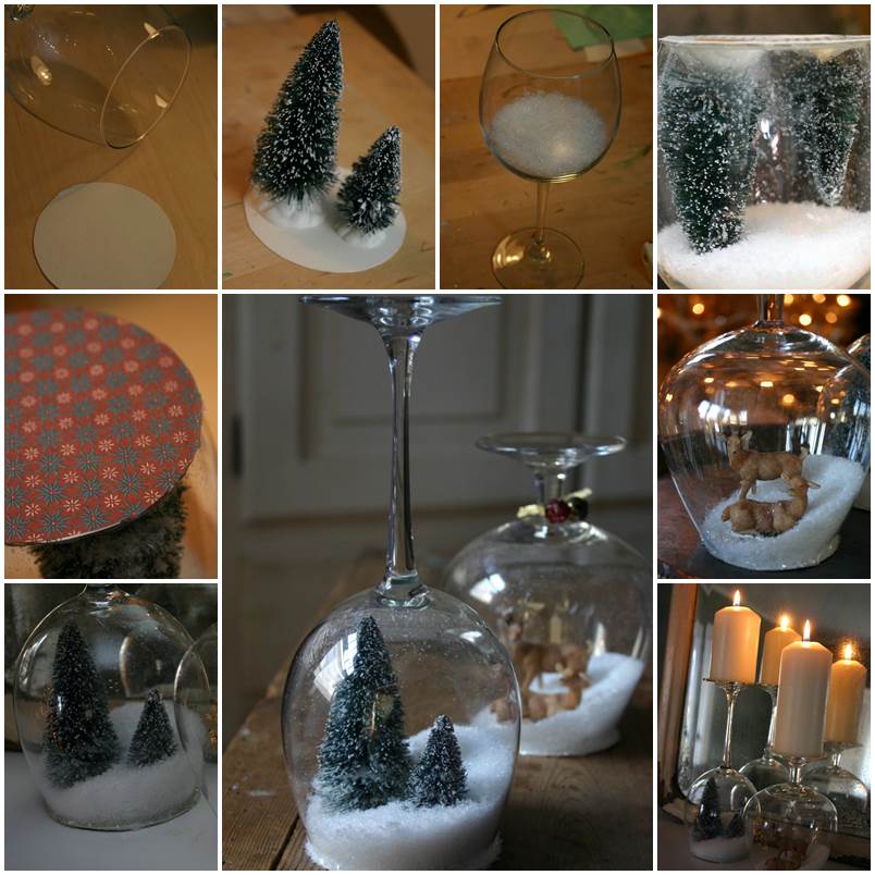 Creative Ideas - DIY Goblet Snow Globes