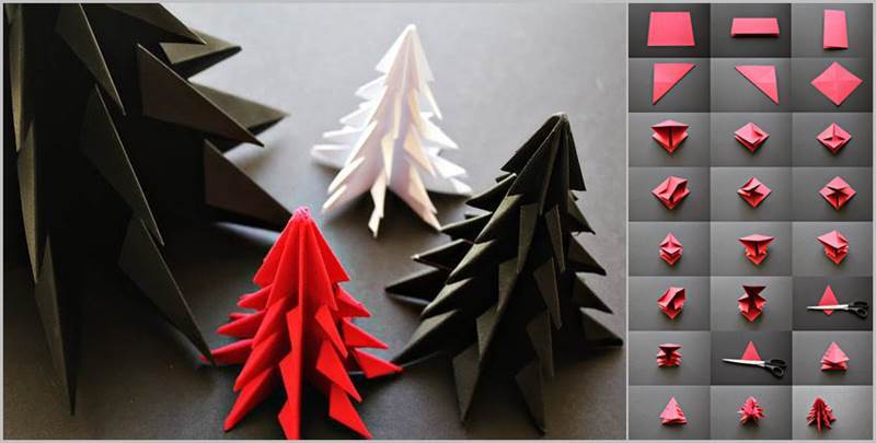 Creative Ideas - DIY Origami Christmas Tree