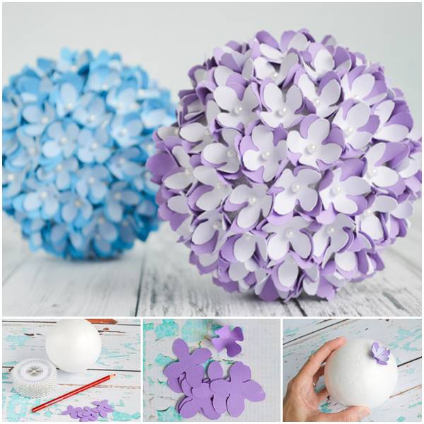 Creative Ideas - DIY Paper Flower Kissing Ball for Wedding