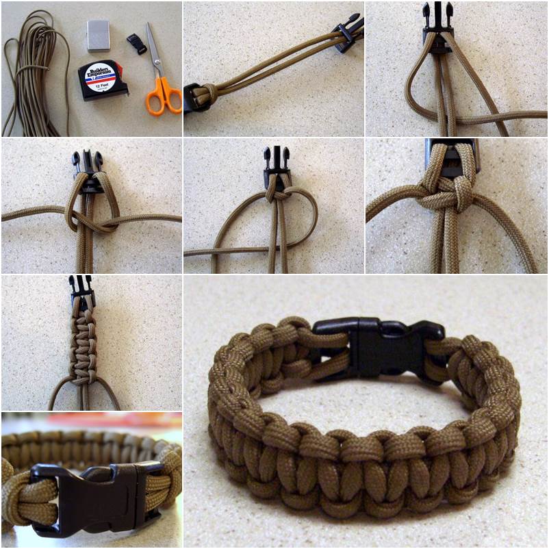 Paracord Bracelet With a Side Release Buckle : 9 Steps (with Pictures) -  Instructables