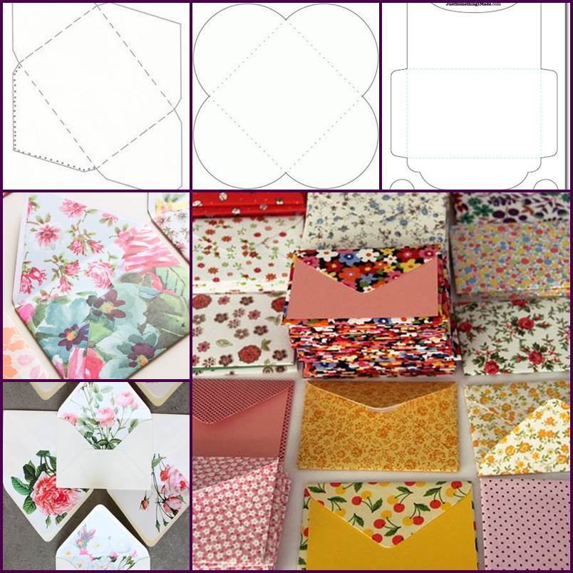 Creative Ideas - DIY Pretty Envelops with Templates