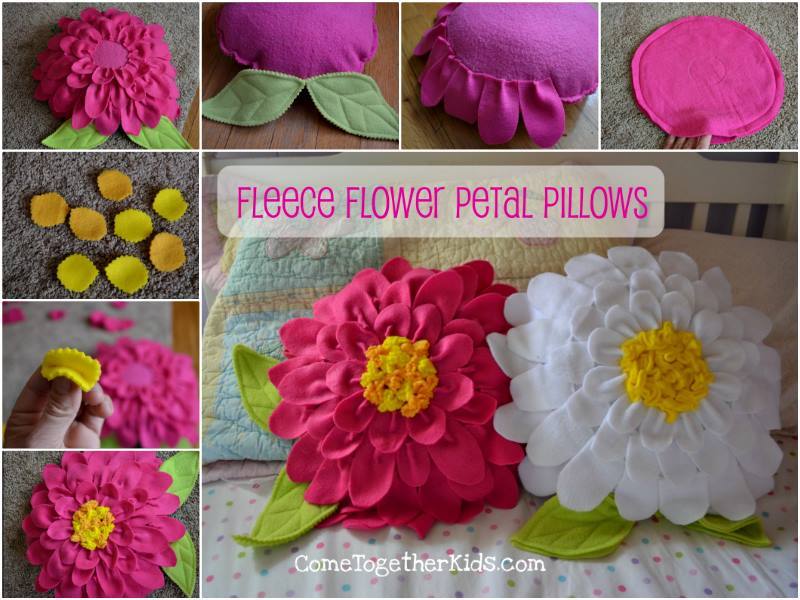 Creative Ideas - DIY Pretty Fleece Flower Petal Pillows