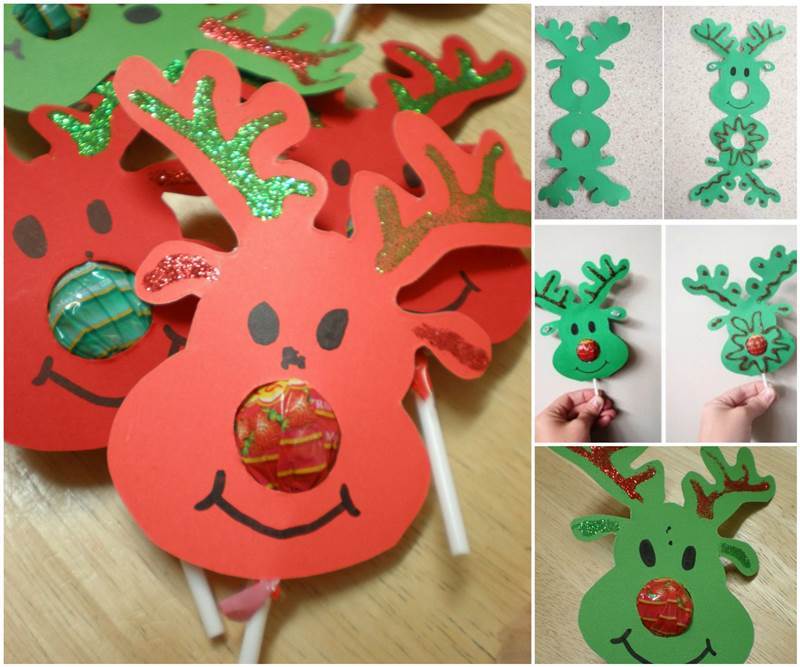 Creative Ideas - DIY Rudolph Reindeer Lollipops