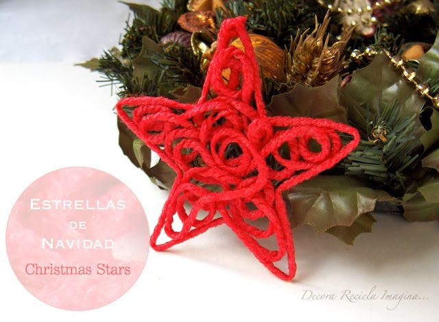 Creative Ideas - DIY Yarn Christmas Star