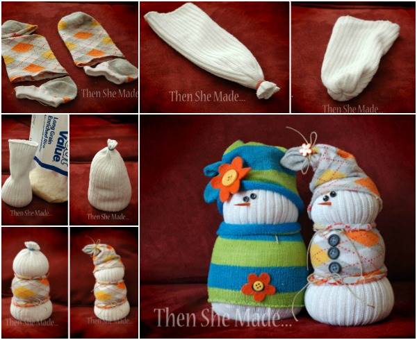Creative Ideas - DIY Adorable Sock Snowman